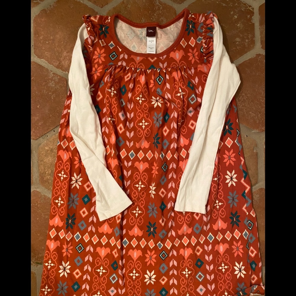 Long Sleeve Tea Collection Dress